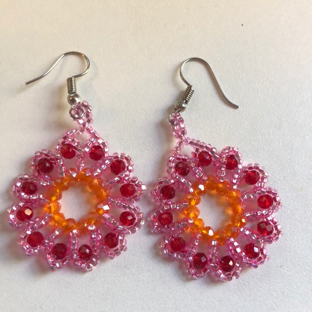 flower earrings 💙
